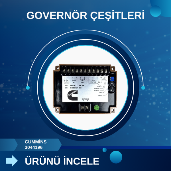 Cummins 3044196 İçin Governör