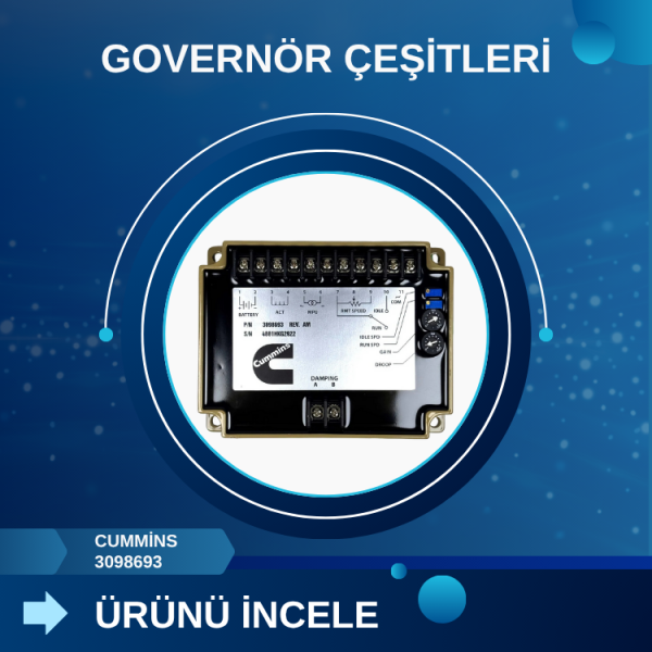 Cummins 3098693 İçin Governör