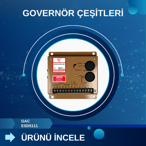 GAC ESD5111 İçin Governör